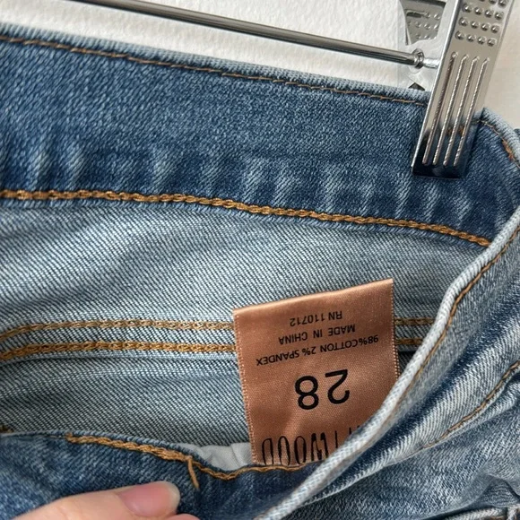 Embroidered Driftwood Colette Jeans 28